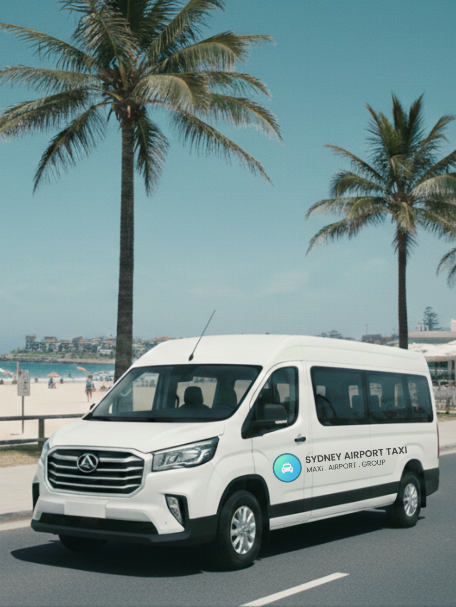 Sydneyairporttaxis maxi cab ready for summer travel